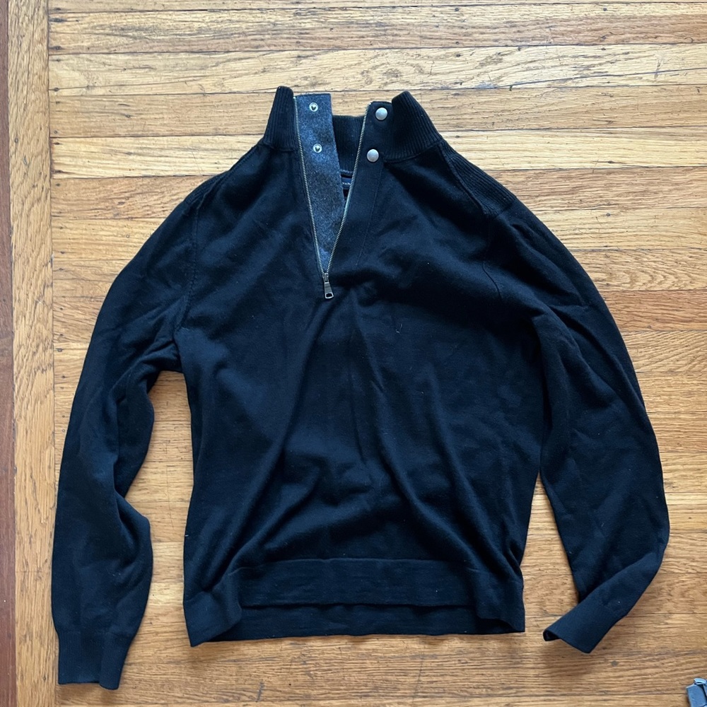 Banana republic extra fine merino wool zip up sweater